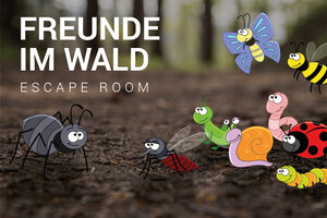 Bild vergr&ouml;&szlig;ern: Freunde im Wald